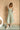 Kelsie Sage Green Linen Midi Dress - full front view