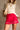 Alessa Red Lace Trim Mini Skirt - frontal view