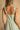 Kelsie Sage Green Linen Midi Dress - close up back view