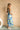 Inez Blue Multi Floral Midi Dress -  view of full side