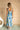 Inez Blue Multi Floral Midi Dress - full body back view