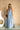 Cameron Blue Linen Midi Dress - full body front view