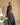 Charlotte Black Polka Dot Maxi Dress - full body front view