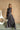 Charlotte Black Polka Dot Maxi Dress - full body front view