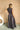 Charlotte Black Polka Dot Maxi Dress - full body back