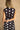 Charlotte Black Polka Dot Maxi Dress - close upper back