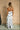 Lucie White Polka Dot Tiered Maxi Dress - full body back view
