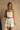 Samantha Natural Belted Linen Romper - frontal view