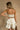Samantha Natural Belted Linen Romper - back view