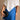 Hollie Blue Satin Polka Dot Mini Skirt - close up front view