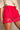 Alessa Red Lace Trim Mini Skirt - frontal side view