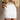 Emmy White Linen Mini Skirt - close front view