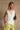 Margo Ivory Asymmetric Polka Dot Tank - front view