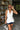Lola White Asymmetrical Button-Up Tank- front view