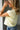 Celine Pale Yellow Short Sleeve Top- close  up side view