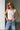 Blair Soft Pink Ruched Tank- front view