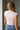 Blair Soft Pink Ruched Tank- close up back view