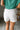 Lara White Western Pocket Denim Shorts - back view