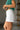 Lara White Western Pocket Denim Shorts - side view