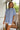 Ashton Blue & White Striped Button-Up Top- frontal view