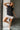 Sierra Washed Black Sleeveless Hoodie - full body front view