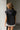 Sierra Washed Black Sleeveless Hoodie - back view