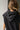 Sierra Washed Black Sleeveless Hoodie -close up back view