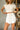 Callen White Frayed Hem Shorts - front 
