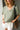 Lainey Sage Cotton Short Sleeve Top - close up front view
