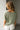 Lainey Sage Cotton Short Sleeve Top - back view