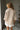 Mara Taupe & White Striped Short Sleeve Top - back view