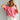 Lainey Pink Cotton Short Sleeve Top - front view