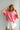 Lainey Pink Cotton Short Sleeve Top - front view