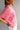 Lainey Pink Cotton Short Sleeve Top - close side view