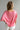 Lainey Pink Cotton Short Sleeve Top - back view
