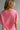 Lainey Pink Cotton Short Sleeve Top - close up back