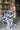 Everleigh Navy Tropical Print Maxi Dress - full frontal side view