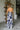 Everleigh Navy Tropical Print Maxi Dress - full body back view