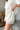 Lila Cream Lace Trim Shorts - side view