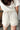 Lila Cream Lace Trim Shorts - back =view