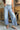 Judy Blue: Allison Medium Wash Ankle Wide Jeans- front view
