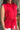 Tessa Red Tie Waist Flare Top- frontal side view