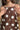 Alara Brown & Cream Polka Dot Mini Dress- front close up view