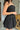 Raya Black Strapless Flare Mini Dress- side view