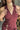 Melany Burgundy Halter Skirt Romper- close up top view