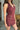 Melany Burgundy Halter Skirt Romper- frontal side view