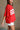 Georgia Red & White Short Sleeve Top - side view
