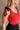 Charleigh Red & Black Tie Strap Bodysuit - close side view