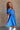 Rhea Royal Blue Short Puff Sleeve Mini Dress- frontal left side view
