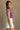 Charleigh Purple & White Tie Strap Bodysuit- close up side view
